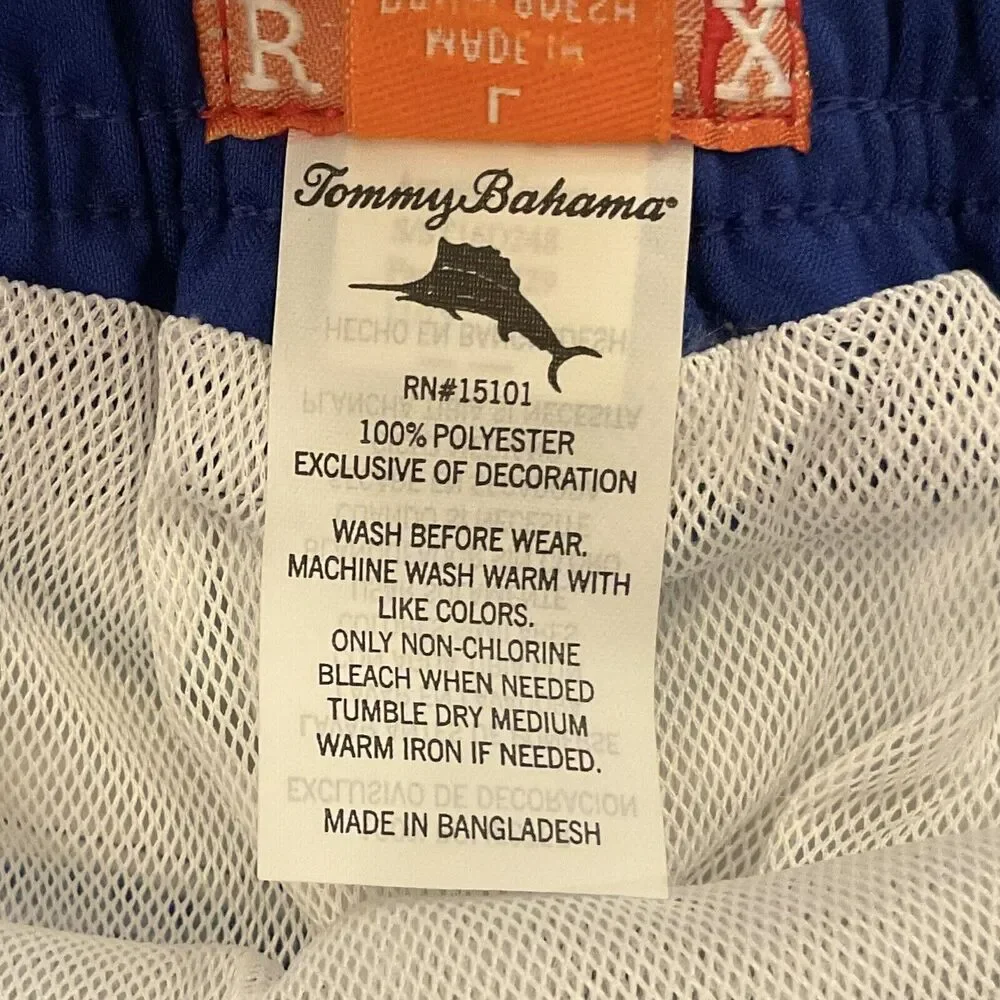 Tommy Bahama Boys Nautical Lined Swim Trunks Size‎ Youth Boys Large NWT